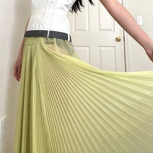 ZUCCA Pleated Plissé SS 1999 Sheer Vintage Skirt